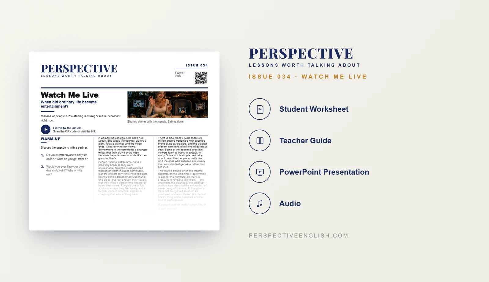 Vlogging ESL worksheet preview for B1–B2 English learners